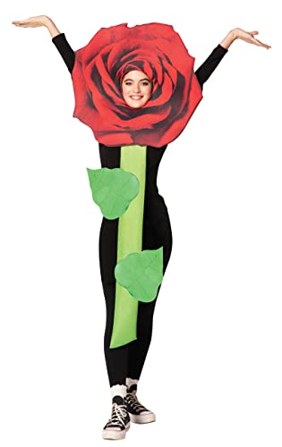 Rasta Imposta Rote Rose Blume Kostüm Blumenstrauß Garten Blumen Dress Up Cosplay Party Kostüme Erwachsene Einheitsgröße von Rasta Imposta