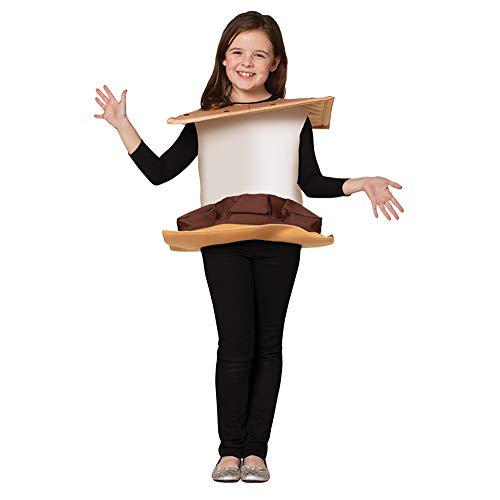 Rasta Imposta S'Mores Graham er Geröstetes Marshmallow-Schokoladen-Lagerfeuer-Kostüm, Kindergröße 4-6 Rasta Imposta S'Mores Graham er Geröstetes Marshmallow-Schokoladen-Lagerfeuer-Kostüm, Kindergröße 4-6 von Rasta Imposta