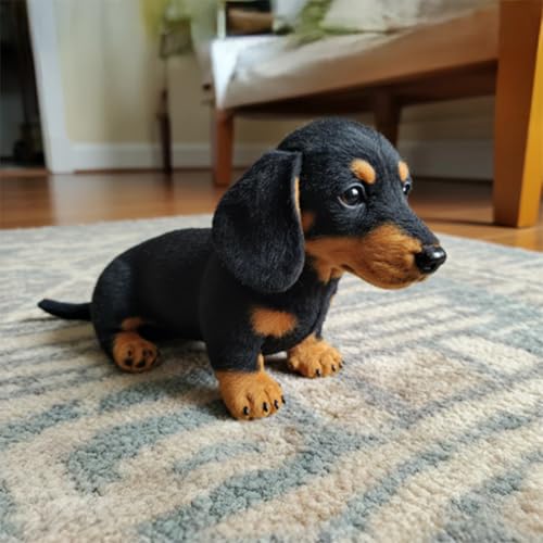 Ratpzou Dachshund, HugMotion 2.0 Motor, Emotionale Heilung Bei Bedarf, Umarmen Sie Zurück, Beruhigen Sich, Ihren Stress, Mit Al -Bewegungssensoren, Weich, Lebensechter, Dachys 4.0, Pandy 2.0 von Ratpzou