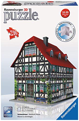 Ravensburger 12572 - Fachwerkhaus - 3D Puzzle - Bauwerke, 216 Teile von Ravensburger 3D Puzzle