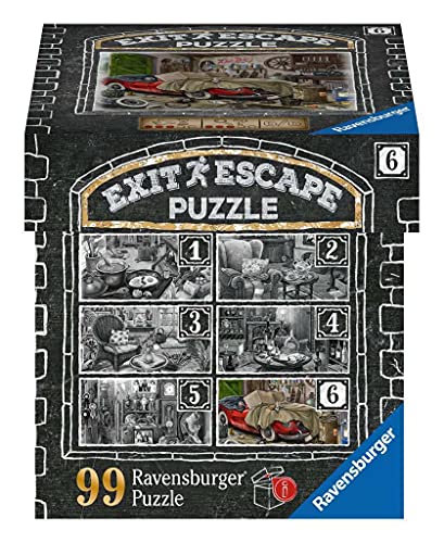 Ravensburger EXIT Puzzle 16882 - Im Gutshaus Garage - 99 Teile Puzzle für Erwachsene und Kinder ab 14 Jahren von Ravensburger 3D Puzzle