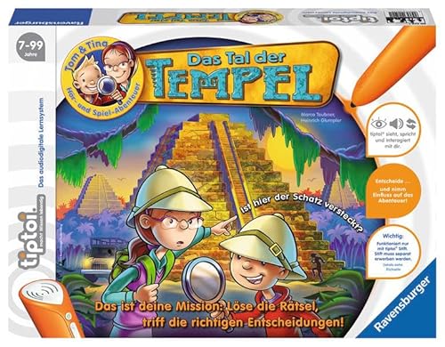 tiptoi® Tom & Tina - Das Tal der Tempel: Löse die Rätsel, triff die richtigen Entscheidungen von Ravensburger Buchverlag