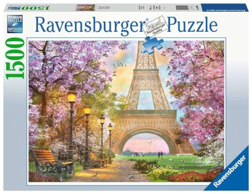 Ravensburger Puzzle 16000 - Verliebt in Paris - 1500 Teile Puzzle für Erwachsene und Kinder ab 14 Jahren, Puzzle mit Paris-Motiv von Ravensburger