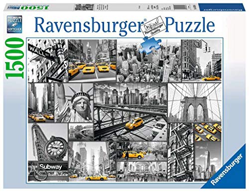 Ravensburger Puzzle 16354 - Farbtupfer in New York - 1500 Teile Puzzle für Erwachsene und Kinder ab 14 Jahren, Puzzle-Motiv mit New York Collage von Ravensburger Erwachsenenpuzzle