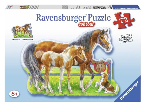 Pferdeidylle (Konturenpuzzle) von Ravensburger Kinderpuzzle