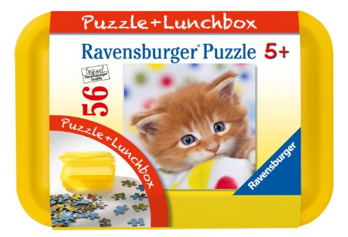 Ravensburger 07535 - Süßes Katzenbaby, 56 Teile Puzzle und Lunchbox von Ravensburger Kinderpuzzle