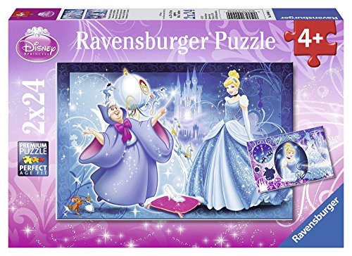 Ravensburger - 09004 – Kinder-Puzzle, klassisch, Disney-Prinzessinnen, 2 x 24 Teile von Ravensburger Kinderpuzzle