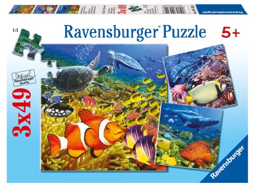 Ravensburger 09310 - Meeresbewohner - 3 x 49 Teile Puzzle von Ravensburger Kinderpuzzle