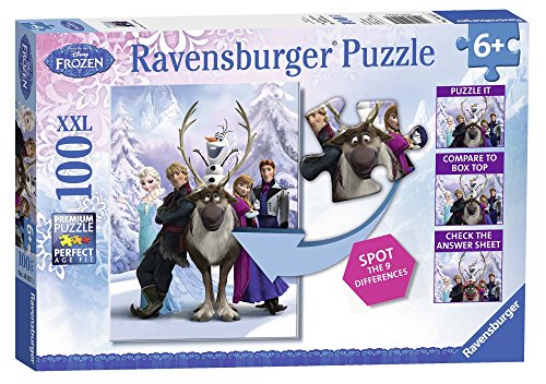 Ravensburger 10557 The Frozen Difference, 100 Teile Puzzle inklusive Suchspiel von Ravensburger Kinderpuzzle