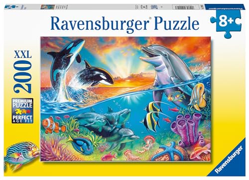 Ravensburger Kinderpuzzle - 12900 Ozeanbewohner - Unterwasser-Puzzle für Kinder ab 8 Jahren, mit 200 Teilen im XXL-Format von Ravensburger