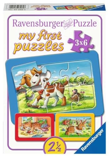 Ravensburger Kinderpuzzle - 07062 Meine Tierfreunde - My First Puzzle mit 3x6 Teilen - Puzzle für Kinder ab 2 Jahren, Rahmenpuzzle Ravensburger Kinderpuzzle - 07062 Meine Tierfreunde - My First Puzzle mit 3x6 Teilen - Puzzle für Kinder ab 2 Jahren, Rahmenpuzzle von Ravensburger