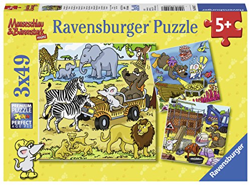 Ravensburger Kinderpuzzle 08042 Mauseschlau & Baerenstark Abenteuer von Ravensburger Kinderpuzzle