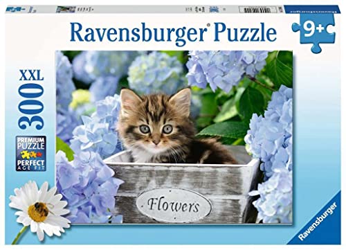 Ravensburger Kinderpuzzle - 12894 Kleine Katze - Tier-Puzzle für Kinder ab 9 Jahren, mit 300 Teilen im XXL-Format von Ravensburger