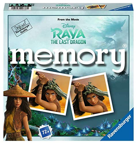 Ravensburger 20738 - Disney Raya and the last Dragon Memory, der Spieleklassiker für alle Raya Fans, Merkspiel für 2-8 Spieler ab 4 Jahren von Ravensburger Spiele