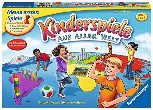 Ravensburger 21441 - Kinderspiele aus aller Welt - Spielesammlung für Kinder, 24 Minispiele für 2 bis 4 Spieler ab 4-7 Jahren von Ravensburger Spiele