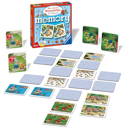 Ravensburger 81297 - Meine schönsten Wimmelbilder memory® der Spieleklassiker für alle Wimmelbilder Fans, Merkspiel für 2-4 Spieler ab 2 Jahren von Ravensburger