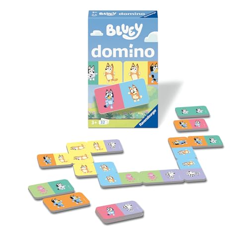 Ravensburger Mitbringspiele 24902 Bluey Domino - Das bekannte Legespiel für 2-4 Kinder ab 3 Jahren von Ravensburger Mitbringspiele