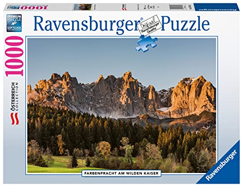 Ravensburger Puzzle 16870 16870-Farbenpracht am Wilden Kaiser-1000 Teile Puzzle für Erwachsene und Kinder ab 14 Jahren, Yellow von Ravensburger Puzzle