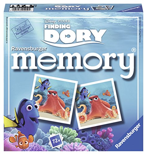 Ravensburger 21219 - Dory Memory, der Spieleklassiker für alle "Dory" Fans, Merkspiel für 2-8 Spieler ab 4 Jahren von Ravensburger