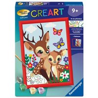 CreArt, Malen nach Zahlen Kinder - Fröhliche Hirsche von Ravensburger Spieleverlag