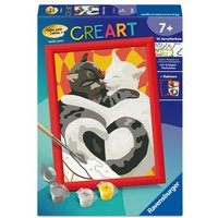 CreArt, Malen nach Zahlen Kinder - Katzen-Liebe von Ravensburger Spieleverlag