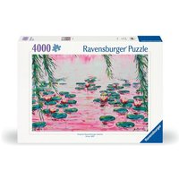 Erwachsenenpuzzle 4000 Teile - Rosafarbene Seerosen von Mauro Bergonzoli von Ravensburger Verlag GmbH