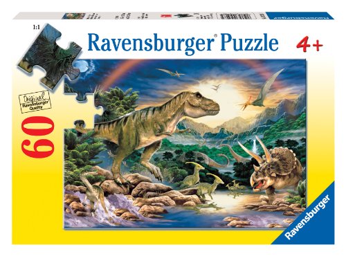Puzzle 60 Teile - Zeitalter der Dinosaurier von Ravensburger USA