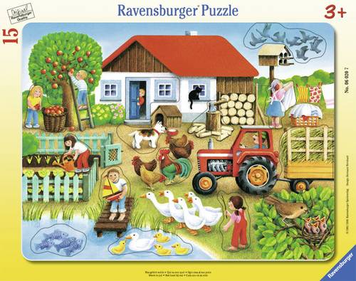 Ravensburger 06020 Rahmenpuzzle Was gehört wohin? 15 Teile 6020 von Ravensburger