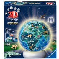3D Puzzle-Ball Nachtlicht Erde mit Tiermotiven von Ravensburger Verlag GmbH