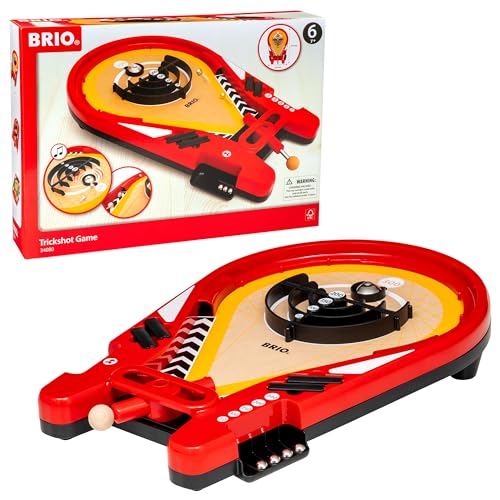 BRIO 34080 Trickshot-Geschicklichkeitsspiel - Spannendes Challenge Game mit vielfältigen Spielfunktionen - Empfohlen ab 6 Jahren von BRIO