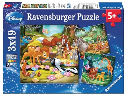Bambi, Balu und Simba: 3 Motive à 49 Teile von Ravensburger Verlag GmbH