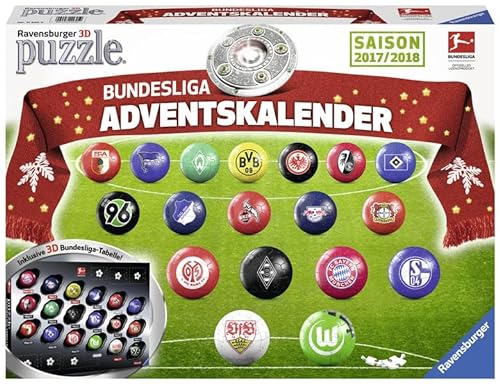 Bundesliga Adventskalender 2017. Erlebe Puzzeln in Der 3. Dimension von Ravensburger Verlag GmbH