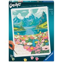 CreArt, Malen nach Zahlen Adults Premium - Blumenmeer am Bergsee von Ravensburger Verlag GmbH