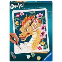 CreArt, Malen nach Zahlen Adults Trend - Feuerdrache Flora von Ravensburger Verlag GmbH