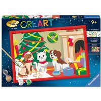 CreArt, Malen nach Zahlen Kinder - Pfoten-Weihnachten von Ravensburger Verlag GmbH