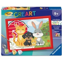 CreArt, Malen nach Zahlen Kinder - Pfotenbande von Ravensburger Verlag GmbH