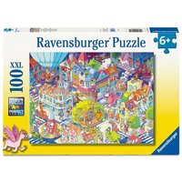 Kinderpuzzle 100 XXL Teile - Trubel in Chaoshausen von Ravensburger Verlag GmbH