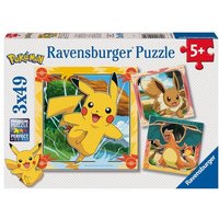 Kinderpuzzle 3x49 Teile - Pokémon - Pokémon von Ravensburger Verlag GmbH