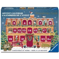 Puzzle-Adventskalender 24x56 Teile - Christmas at Home von Ravensburger Verlag GmbH