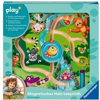 Ravensburger 4873 - play+ Magnetisches Holz-Labyrinth: Dschungel von Ravensburger Verlag GmbH