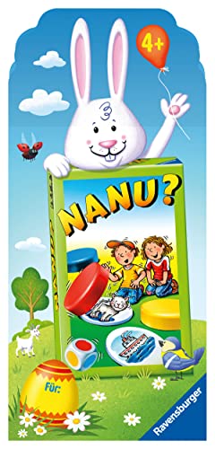 Ravensburger 80544 Osteraktion Nanu? Mitbringspiel für 2-4 Spieler, Merkspiel ab 4 Jahren, kompaktes Format, Merkspiel, Würfelspiel Ravensburger 80544 Osteraktion Nanu? Mitbringspiel für 2-4 Spieler, Merkspiel ab 4 Jahren, kompaktes Format, Merkspiel, Würfelspiel von Ravensburger
