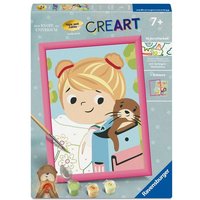 Ravensburger CreArt - Tilli & Otti - Malen nach Zahlen für Kinder ab 7 Jahren vom Kinderbuch Mein Knopf, ein Universum von Carmushka von Ravensburger Verlag GmbH