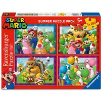 Ravensburger Kinderpuzzle 05689 - Zeit für Mario! – 4x 100 Teile Puzzle in einer Box, für Puzzle-Freunde und Super Mario-Fans ab 5 Jahren von Ravensburger Verlag GmbH