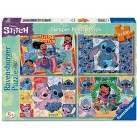 Ravensburger Kinderpuzzle 05731 - Aloha! – 4x 100 Teile Puzzle in einer Box, für Puzzle-Freunde und alle Fans von Disneys Stitch ab 5 Jahren von Ravensburger Verlag GmbH