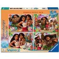 Ravensburger Kinderpuzzle 12004126 - Vaiana 2: Abenteuer in Ozeanien – 4x 100 Teile Puzzle in einer Box, für Puzzle-Freunde und Disney-Fans ab 5 Jahre von Ravensburger Verlag GmbH