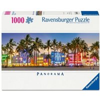 Ravensburger Puzzle 12001710 - Nachtlichter am Ocean Drive - Panorama-Puzzle Miami Beach mit 1000 Teilen, für Florida-Fans ab 14 Jahren von Ravensburger Verlag GmbH