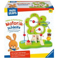 Ravensburger ministeps 4579 Pelles putzmuntere Motorikschleife, fantasievolles Motorikspielzeug aus Holz, mit 2 Drahtschleifen, Baby-Spielzeug ab 1 Jahr von Ravensburger Verlag GmbH