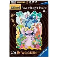 WOODEN Puzzle - Angel & Stitch - konturgeformtes Holzpuzzle mit 300 Teilen von Ravensburger Verlag GmbH