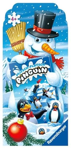 Weihnachtsaktion, Plitsch Platsch Pinguin von Ravensburger, kompakte Mitbringspiel-Ausgabe des beliebten Geschicklichkeitsspiels, ab 4 Jahren von Ravensburger Verlag GmbH