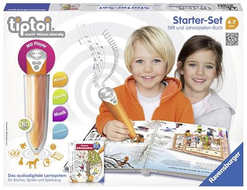 tiptoi® Starter-Set Wieso? Weshalb? Warum? Unsere Jahreszeiten: tiptoi® Stift mit Player und Buch Unsere Jahreszeiten von Ravensburger